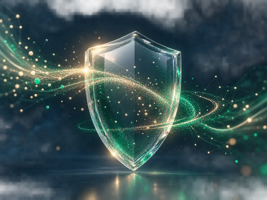 Bouclier numérique illustrant la vigilance sur Essor Invexaro France